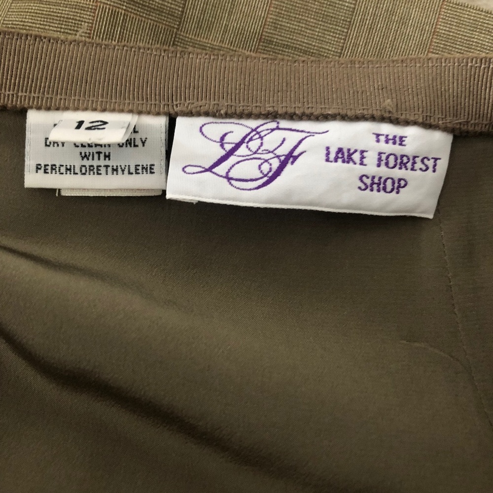 Bill Blass Multicolor Brown Grid Pattern Pencil S… - image 7